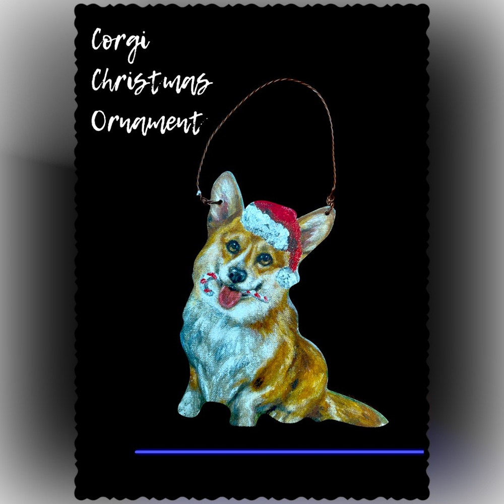 Corgi Christmas Ornament
